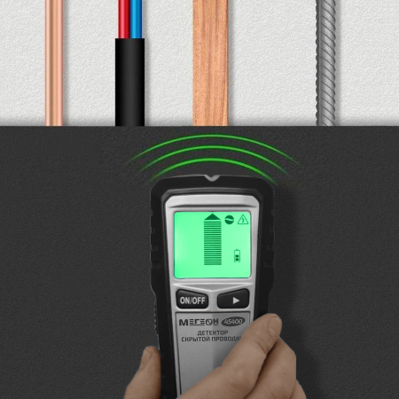 Детектор скрытой проводки МЕГЕОН 45400 купить по низкой цене | МАКСПРОФИТ