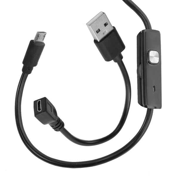 Полужесткий эндоскоп-видеоскоп microUSB 2м МЕГЕОН 33022 купить по низкой цене | МАКСПРОФИТ